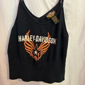 Harley-Davidson Black and Orange Camisole